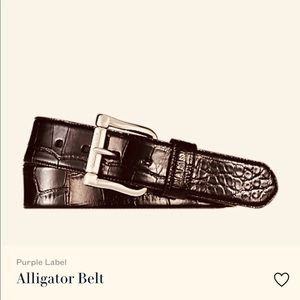 Ralph Lauren Purple Label American alligator belt.